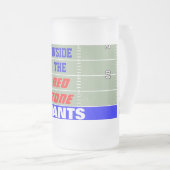 GIANTEN INNERHALB DER ROTEN ZONE MATTGLAS BIERGLAS (VorderseiteRechts)