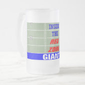 GIANTEN INNERHALB DER ROTEN ZONE MATTGLAS BIERGLAS (Vorderseite Links)