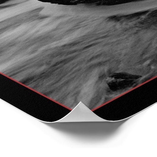 Giants Causeway B&W Poster (Ecke)