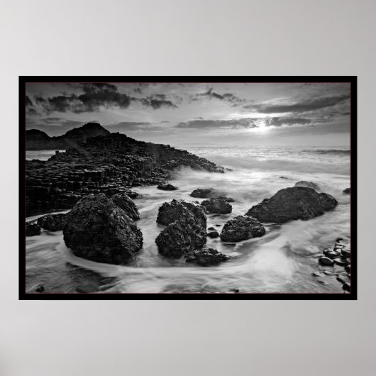 Giants Causeway B&W Poster (Vorne)
