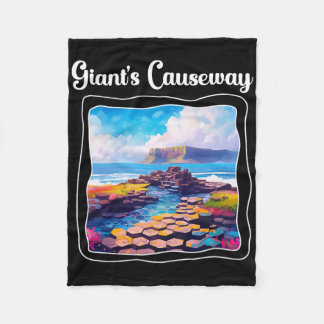 Giant's Causeway Bysalt Columns Cube Shaped Stones Fleecedecke