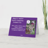 Giant's Causeway Grußkarte Karte (Rückseite)