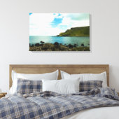 Giants Causeway in Irland Stretched Canvas Print Leinwanddruck (Insitu (Schlafzimmer))