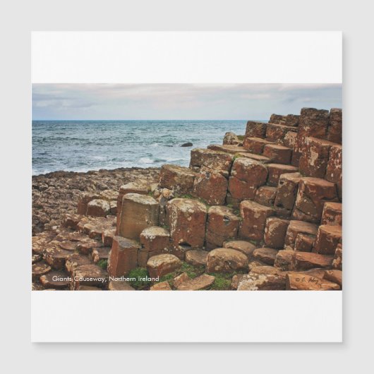 Giants Causeway, Irland, Magnetkarte (Vorderseite)
