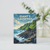 Giant's Causeway Irland Postkarte (Stehend Vorderseite)