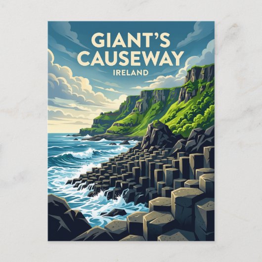 Giant's Causeway Irland Postkarte (Vorderseite)