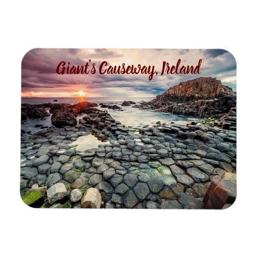 Giant's Causeway Irland stilisiert Magnet (Horizontal)