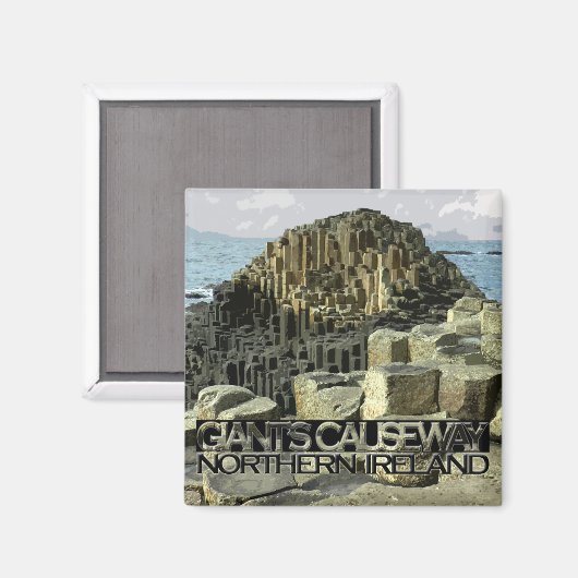 Giants Causeway Magnet (Vorderseite/Rückseite)