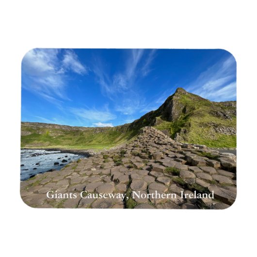 Giants Causeway mit Blue Sky in Nordirland Magnet (Horizontal)