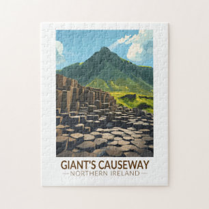 Giant's Causeway Nordirland Illustration Puzzle