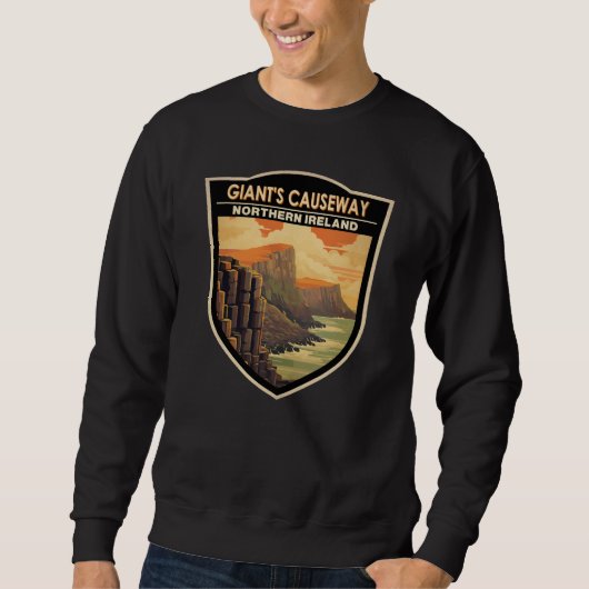 Giants Causeway Nordirland Reisen Vintag Sweatshirt (Vorderseite)