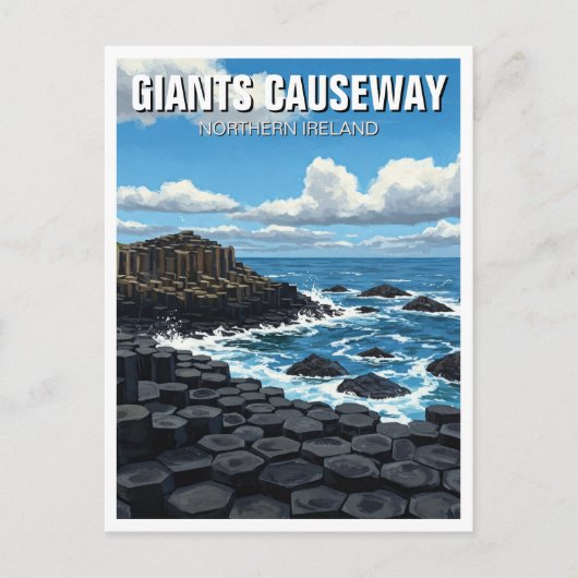 Giants Causeway Nordirland Travel Postkarte (Vorderseite)