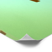 Giants Causeway Northern Ireland Map Reiseplakat Poster (Ecke)