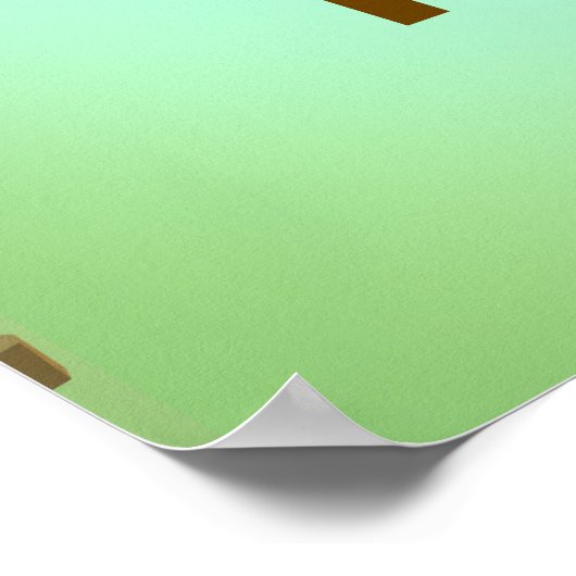 Giants Causeway Northern Ireland Map Reiseplakat Poster (Ecke)