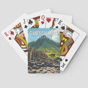 Giant's Causeway Reise Kunst Vintage Spielkarten