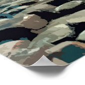 Giants Causeway Travel Poster (Ecke)