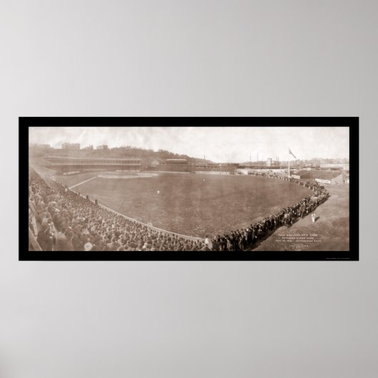 Giants Pirates Polo Grounds Baseball Foto 1905 Poster (Vorne)