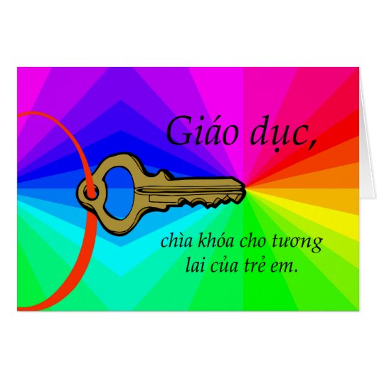 Giao Duc, Teacher Appreption Card in Vietnamese (Vorderseite (Horizontal))