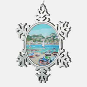 Giardini Naxos - Zinn-Schneeflocke-Verzierung Schneeflocken Zinn-Ornament