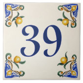 Giardino dei Limoni – House Number Ceramic Tile Fliese (Vorderseite)