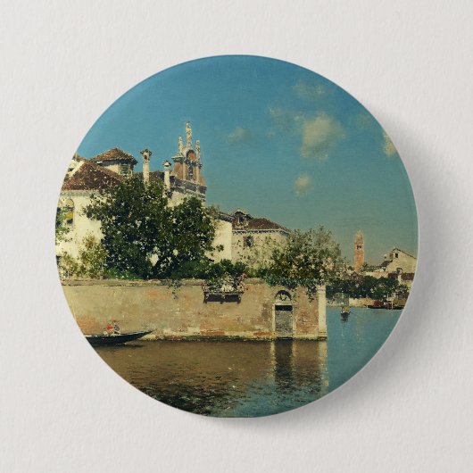 Giardino del Palazzo Vendramin in Venedig Button (Vorderseite)