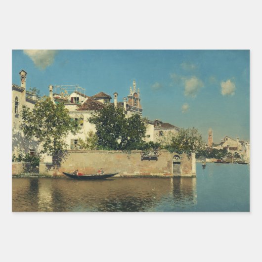 Giardino del Palazzo Vendramin in Venedig Geschenkpapier Set (Vorderseite)