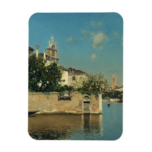 Giardino del Palazzo Vendramin in Venedig Magnet (Vertikal)