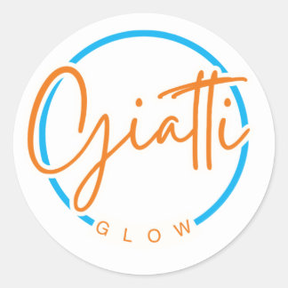 Giatti Glow Runder Aufkleber