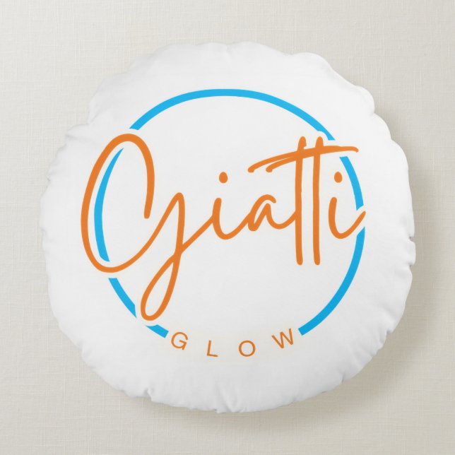 Giatti Glow  Rundes Kissen (Vorderseite)