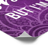 Gib auf zu kaufen, nicht ein bisschen lustig poster (Ecke)