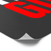 Gib Basketball nie Motivierend auf Poster (Ecke)