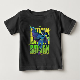 Gib Batman nie auf, der mit Grafik läuft Baby T-shirt
