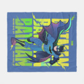 Gib Batman nie auf, der mit Grafik läuft Fleecedecke (Vorderseite (Horizontal))