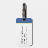 Gib Batman nie auf, der mit Grafik läuft Gepäckanhänger (Rückseite vertikal)