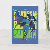 Gib Batman nie auf, der mit Grafik läuft Karte (Vorderseite)