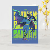 Gib Batman nie auf, der mit Grafik läuft Karte (Gelbe Blume)