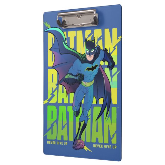 Gib Batman nie auf, der mit Grafik läuft Klemmbrett (Links)