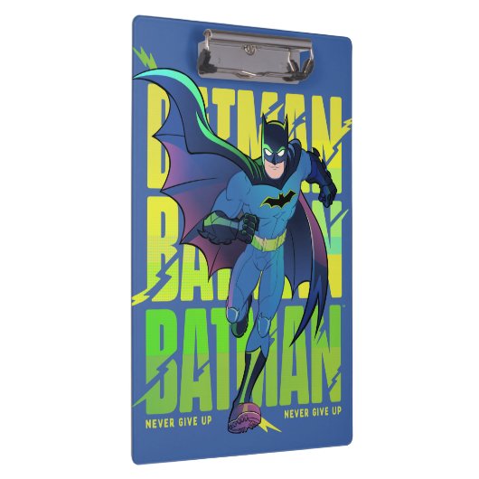 Gib Batman nie auf, der mit Grafik läuft Klemmbrett (Rechts)