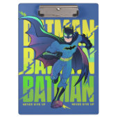 Gib Batman nie auf, der mit Grafik läuft Klemmbrett (Vorderseite)