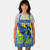 Gib Batman nie auf, der mit Grafik läuft Schürze (Insitu)