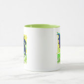 Gib Batman nie auf, der mit Grafik läuft Tasse (Zentrum)