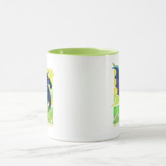 Gib Batman nie auf, der mit Grafik läuft Tasse (Zentrum)