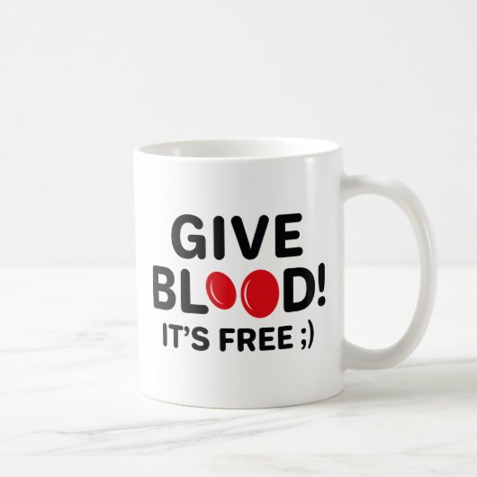 Gib Blut, es ist kostenlos Kaffeetasse (Rechts)