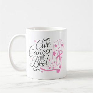 Gib Brustkrebs Den Kick Rosa Band Bewusstsein Kaffeetasse