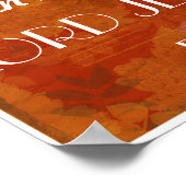 Gib Danksagungen Bibel Vers Ephesians 5:20 Poster (Ecke)