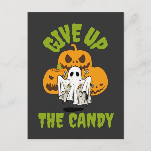 Gib das Kandy Halloween auf! Postkarte (Vorderseite)