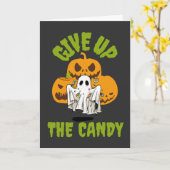 Gib das Kandy Halloween-Gruß auf Karte (Gelbe Blume)