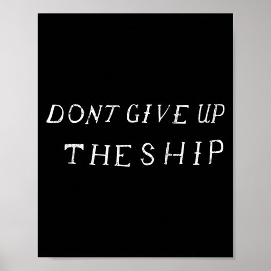 Gib das Schiff Perry-Flagge nicht auf (clic, Front Poster (Vorne)
