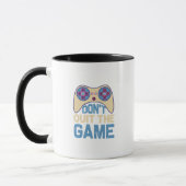 Gib das Spiel nicht auf - Videospieler, Geschenk f Tasse (Links)