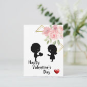 Gib dein Herz Karte (Stehend Vorderseite)